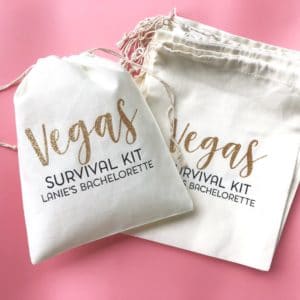 Vegas Survival Kit – Bachelorette Bridal Party Favor Bags & Hangover Kit