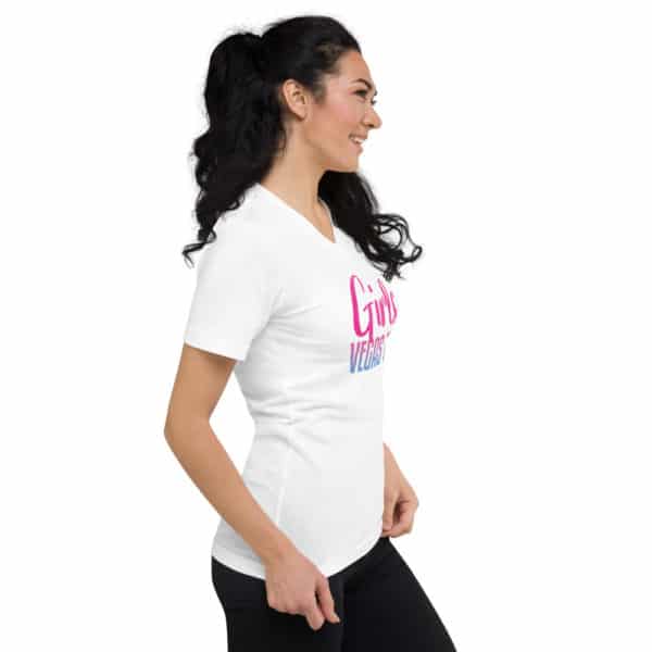 Girls Vegas Trip Unisex Short Sleeve V-Neck T-Shirt